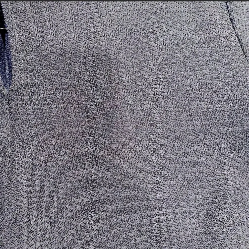 HALOGEN Navy Blue Blouse Flutter Bell Sleeve sz S - Picture 6 of 6